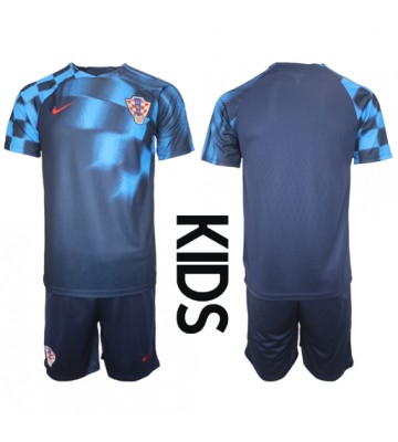 Kroatia Bortedraktsett Barn VM 2022 Kortermet (+ Korte bukser)